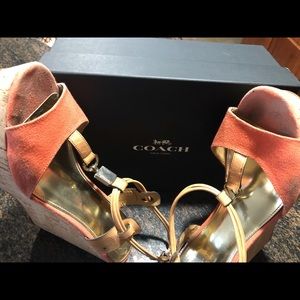 Coach platform wedge Sandal